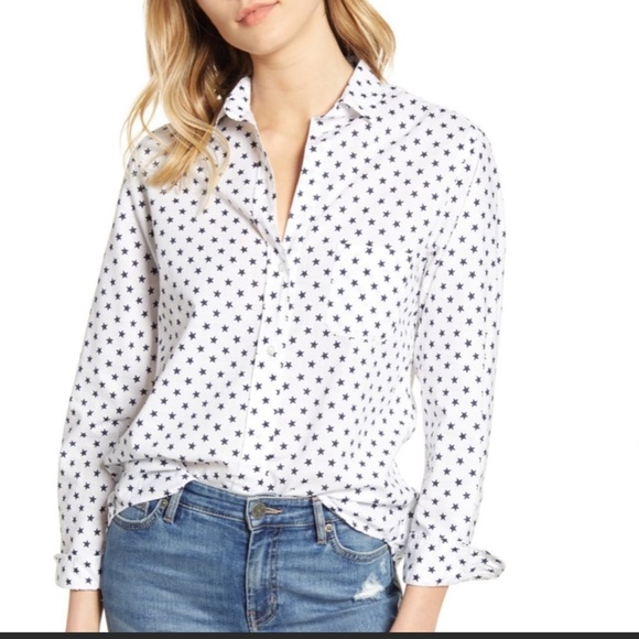 GRAYSON Tops - GRAYSON The Hero Star Print Button Down Shirt